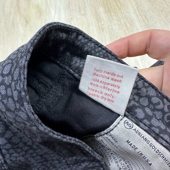 AG Adriano Goldschmied The Legging Super Skinny Fit Snake Skin Print Jeans 27 - Picture 13 of 16